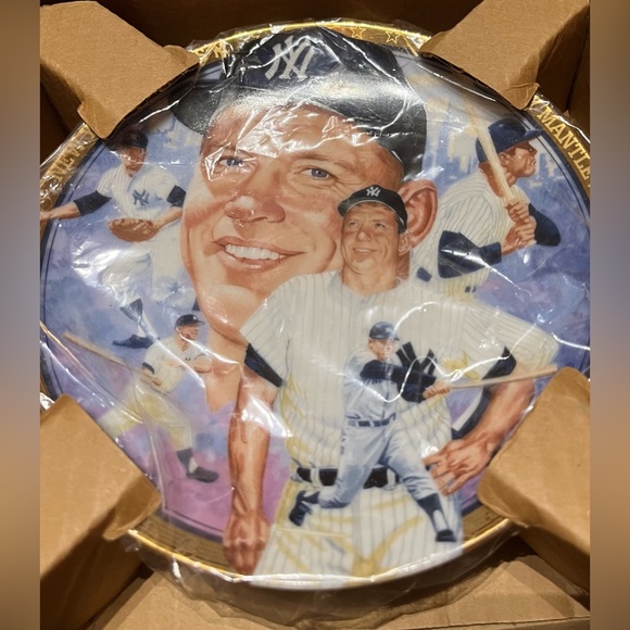 Mickey Mantle Hamilton Collection Commemorative Plate - Picture 1 of 3